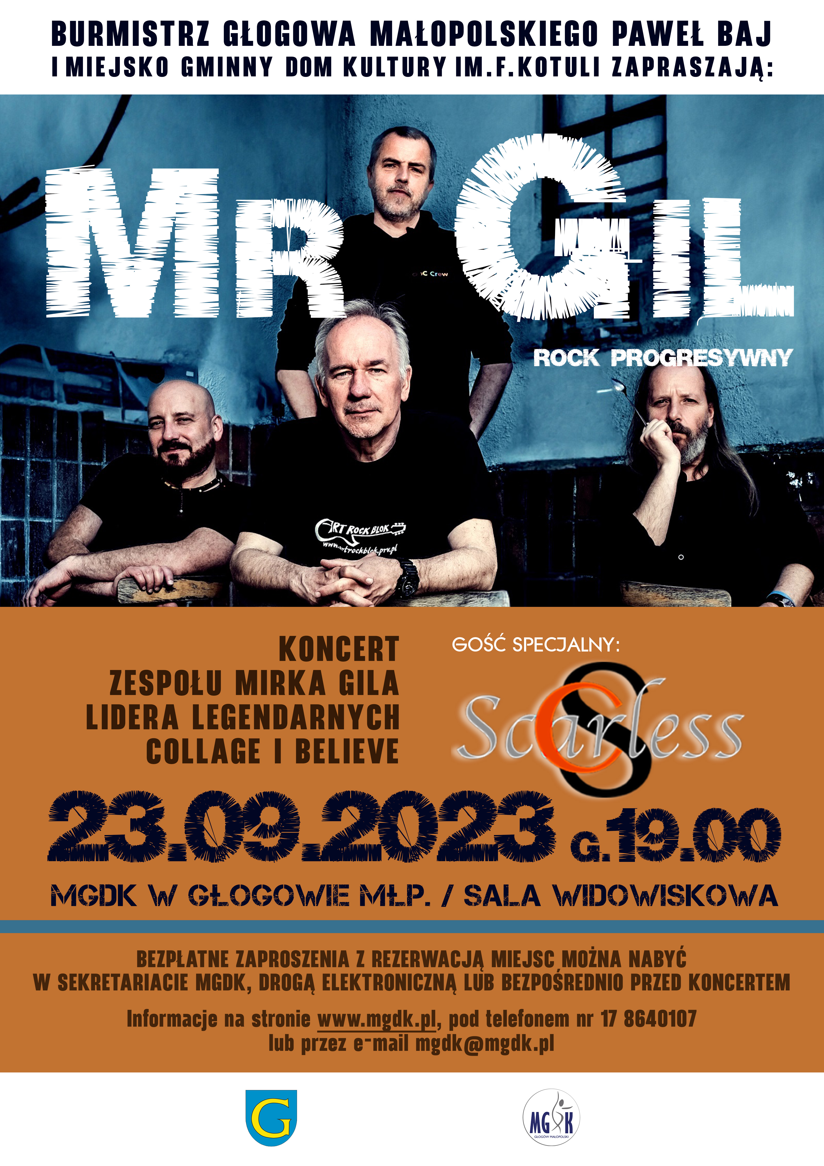 Koncert rocka progresywnego - Mr Gil - sobota 23.09.2023 r.