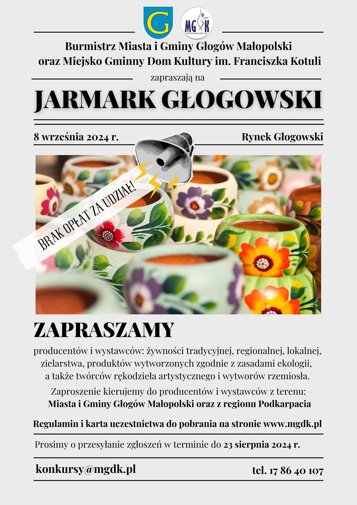 Jarmark Głogowski - ZAPRASZAMY!